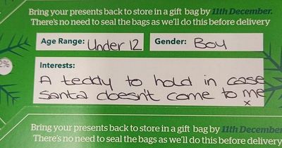 Shop staff reduced to tears by children's heart breaking gift requests in Christmas appeal