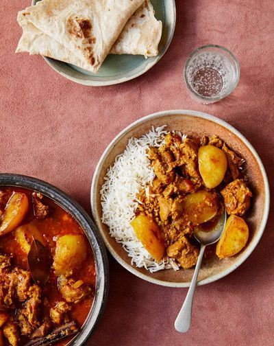 Lamb curry and cheesy crumble: Ravinder Bhogal’s root vegetable recipes