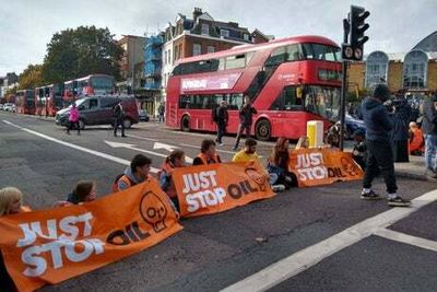 Just Stop Oil activists block roads in Islington on 22nd day of civil unrest