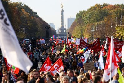 Thousands protest in Germany demanding solidarity in energy relief