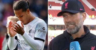 Jurgen Klopp calls out Virgil van Dijk after Liverpool beaten by Nottingham Forest