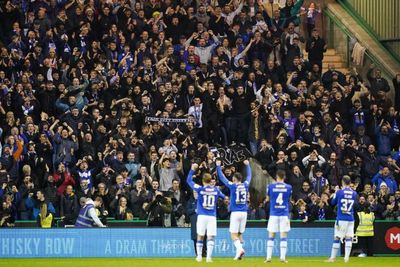 Hibs say St Johnstone fans 'arriving late' and 'not sitting in allocated seats' forced supporters to sit on stairway