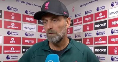 Jurgen Klopp makes brutally honest Liverpool admission after Nottingham Forest defeat