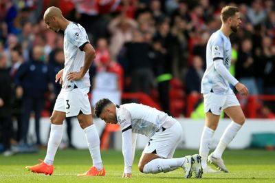 Liverpool lose at Forest, Haaland hits double for Man City