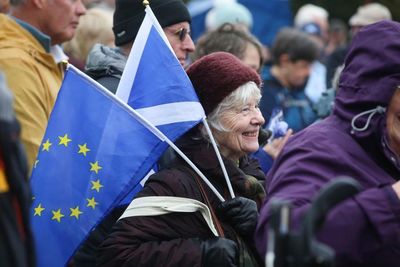 'You can’t make Brexit work': Yes supporters rally in Edinburgh for EU re-entry