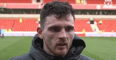 'Different story' - Andy Robertson lifts lid on Liverpool dressing room reaction after Nottingham Forest defeat