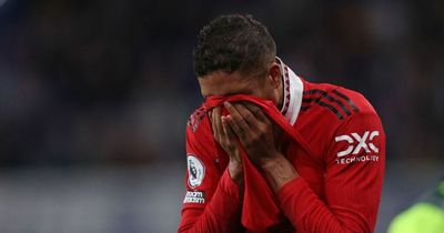 Man Utd's Raphael Varane leaves pitch in tears as injury leads to World Cup fears