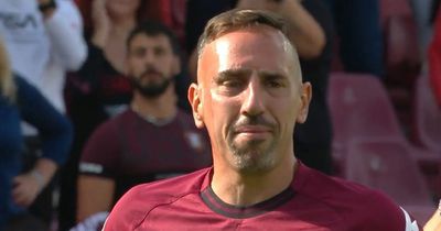 Franck Ribery in tears as Bayern Munich legend retires from football in front of fans