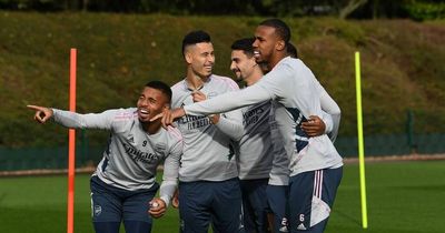 Zinchenko absent and who Gabriel Jesus laughed at in Arsenal training ahead of Southampton trip