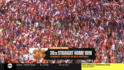 No, Clemson didn’t rush the field because they beat Syracuse. They do that every game.