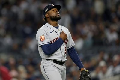 Astros blank Yankees to reach brink of World Series