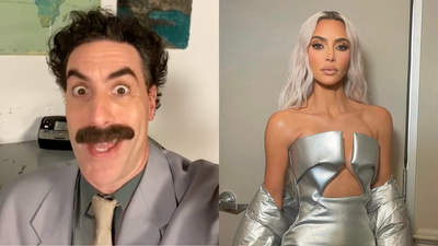 Turns Out Borat Sent Kim Kardashian A Legendary B’Day Video We Simply Must Kazakh-Stan