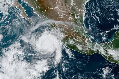 Category 4 Rosyln brushing Vallarta on way to Mexico coast