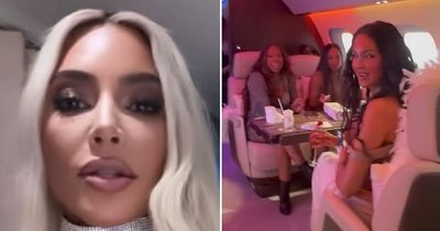 Kim Kardashian's birthday disaster as her private jet fails to land in Las Vegas