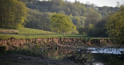 The riverside oasis near the M60 which is being used for Coronation Street scenes