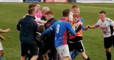 Shocking fight breaks out and seven sent off in scenes that shame Welsh football match