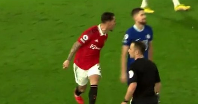 What Antony did to Jorginho caught on camera after Manchester United goal vs Chelsea