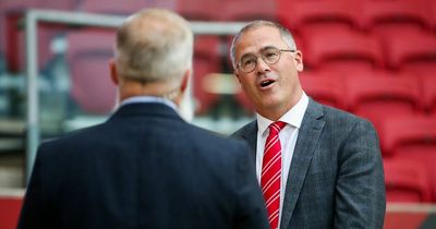 Bristol City owner Steve Lansdown reacts as club confirm Richard Gould's future departure