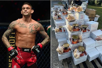 Dustin Poirier’s UFC 281 charity goal provides Thanksgiving meals, Christmas gifts for those in need