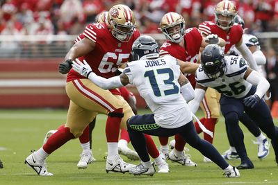 Facing Chris Jones a defining test for young 49ers’ interior offensive line