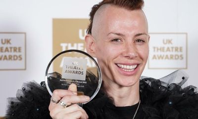 RuPaul’s Drag Race star wins best performance in a musical at the UK Theatre awards