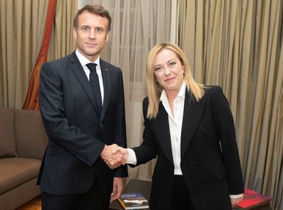 France's Macron and Italy's new PM Meloni held talks on Sunday