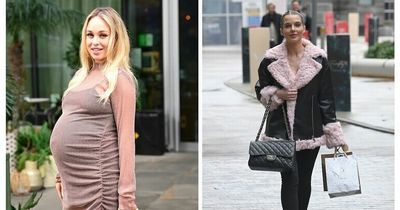 Mum-to-be Jorgie Porter shows growing bump as she's joined by Helen Flanagan and Hollyoaks co-stars at baby shower