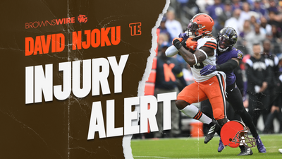 Injury Alert: Browns TE David Njoku goes to locker room vs. Ravens