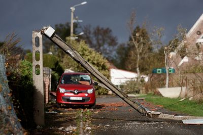 Mini tornado hits northern France