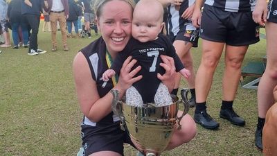 Grand final win caps off epic year for WA footy player, coach and new mum Rennie Meadmore