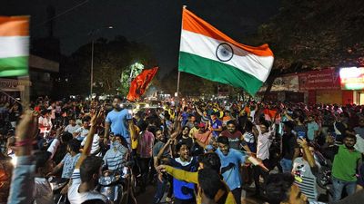 Traffic jam in Pune as cricket fans celebrate India's T20 World Cup win over Pakistan