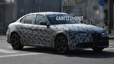 2023 Alfa Romeo Giulia Facelift Spied Hiding New Yet Familiar Headlights