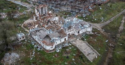 Heartbreaking photos of Ukraine monastery in ruins after wave of massive Russian strikes