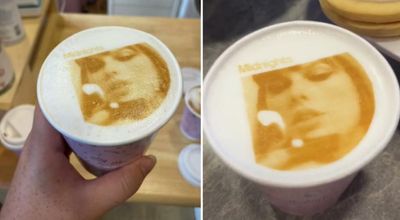Scottish cafe goes viral for coffee with Taylor Swift's face on it