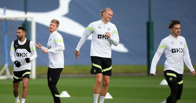 Man City training squad for Borussia Dortmund revealed including John Stones and Erling Haaland