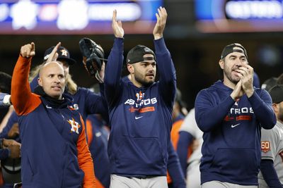 Lance McCullers Jr. had a really smart reason for wearing an elbow guard to the Astros’ ALCS celebration