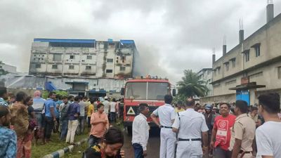 Fire at godown of leather complex near Kolkata