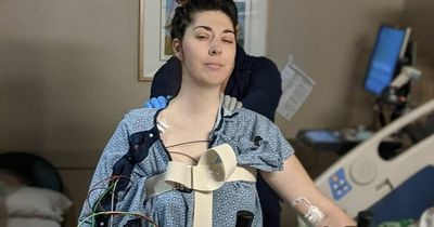 Woman 'turned into a human statue' after football injury
