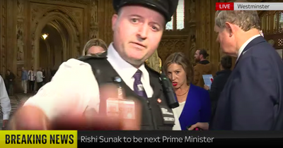 Sky News forced to abandon live interview after Greenpeace protest in parliament