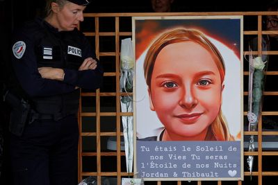Northern French town buries 12-year-old murder victim