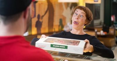 You can get cheap Krispy Kreme doughnuts just by pulling a face