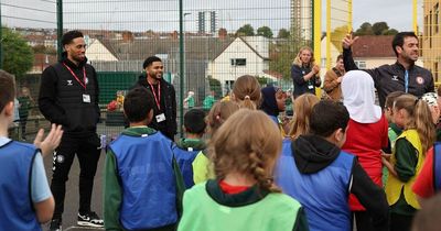 Zak Vyner recalls racial abuse as Bristol City duo take time out to educate and inspire pupils