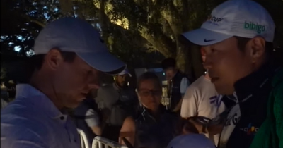 Footage emerges of Rory McIlroy staying late into night to sign autographs for fans long after sinking winning putt