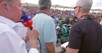 F1 fans in stitches as Martin Brundle pushes aside Apple CEO to see Lewis Hamilton's car