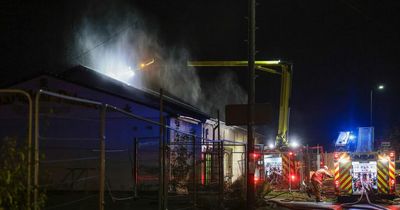 Locals told to keep windows and doors shut after derelict restaurant goes up in flames