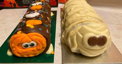 We tried Halloween caterpillar cakes from M&S and Morrisons and one wasn't a patch on the other