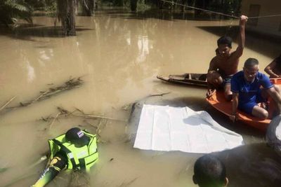 Child drowns at flooded riverside house