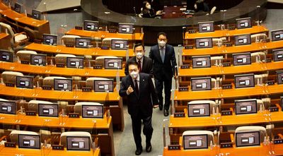 S.Korea opposition boycotts Yoon budget speech in battle of wills