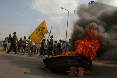 Sudan protesters defy crackdown to mark coup anniversary