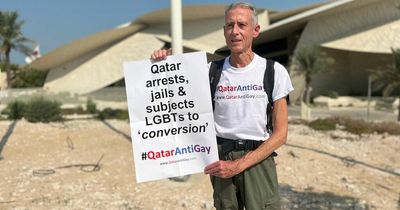 Qatar police break up LGBTQ+ protest by Brit activist ahead of football World Cup